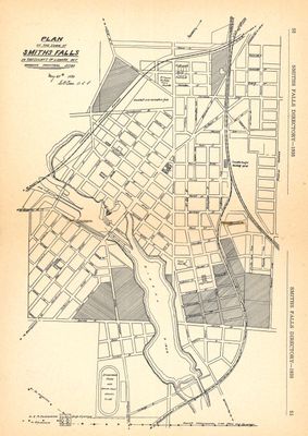 Map, 1930, Directory of the Town of Smiths Falls
