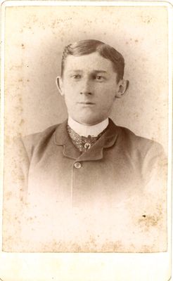 Studio photograph of an unidentified man, Smiths Falls, ca. 1880-1900