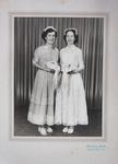 Studio photograph of Betty Evoy and Lorna Evoy, Smiths Falls, circa 1950