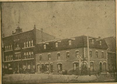 First home of the Rideau Record, Smiths Falls, possibly circa 1900