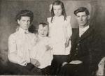 William, Agnes, Ellen and Elmer Barber, Smiths Falls, 1907