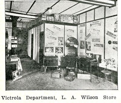 Victrola Department, L.A. Wilson Drug Store, Who's Who, Smiths Falls, 1924