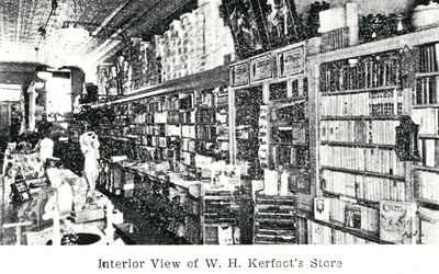 Kerfoot's Book and Stationery Store interior, Who's Who, Smiths Falls, 1924