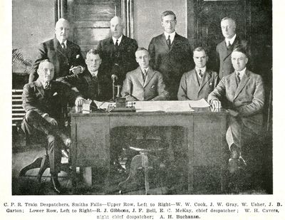 CPR Train Dispatchers, Who's Who, Smiths Falls, 1924