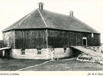 Issac Cram barn attributed to Hugh Ross, Montague, prior to 1925