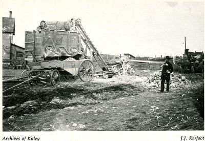 Stone crushing unit by J.J. Kerfoot, Montague or Smiths Falls area, ca. 1905