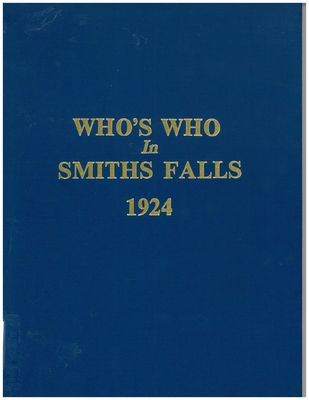 Who's Who in Smiths Falls, 1924