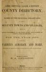 Leeds, Grenville, Lanark, & Renfrew county directory, with the names of the principal inhabitants of upwards of seventy towns and villages, including the recent settlements on the crown lands, and a