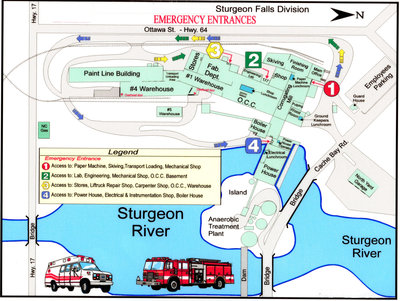 Weyerhaueser Mill Emergency Entrances