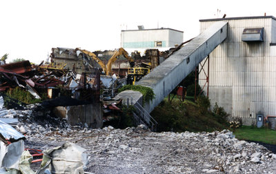 Historic covered coal conveyor belt