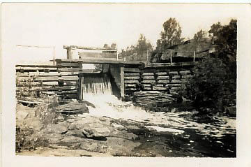 Barrage de la rivière Pike / Dam on Pike River