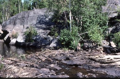 Ancien barrage de la rivière Pike / Former Pike River dam site