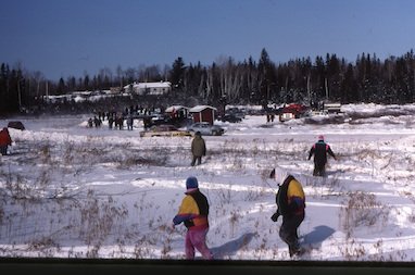 Carnaval au Parc Voyageur, Field / Voyageur Park during the annual Field Carnival