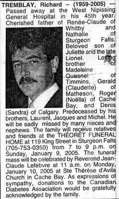 Nécrologie / Obituary Richard Tremblay