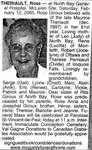 Nécrologie / Obituary Rose Theriault