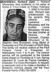 Nécrologie / Obituary Richard John Mousseau