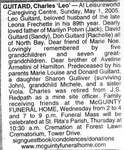 Nécrologie / Obituary Charles 'Leo' Guitard