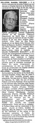 Nécrologie / Obituary Amédée Pellerin