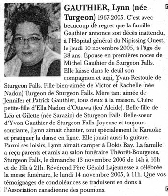 Nécrologie / Obituary
