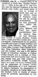 Nécrologie / Obituary Joe Cundari Sr.