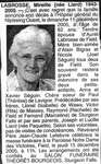 Nécrologie / Obituary Mireille Labrosse (née Liard)