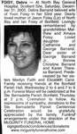 Nécrologie / Obituary Debra Foisy (née Barrand)