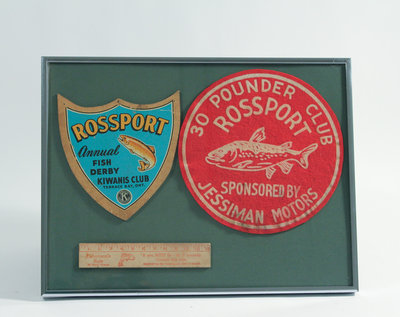 Framed Rossport Fish Derby Items