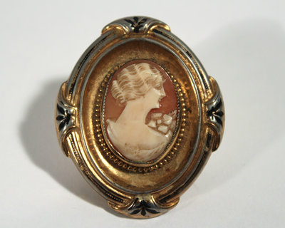 Button of a Woman's Face