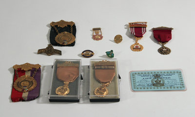 Royal Canadian Legion Medals, Pins, and Member Card