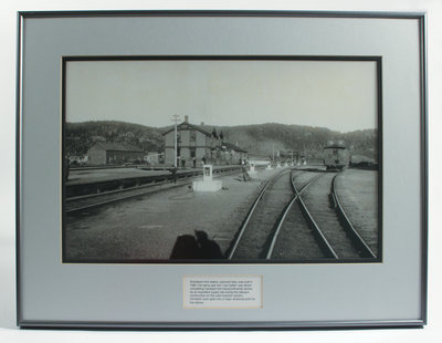 Framed Photograph of Schreiber C.P.R. Station