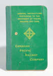 General Instruction Pertaining to the Movement of Trains, Engines and Cars Booklet