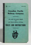 Blue Canadian Pacific Railway Company Booklet