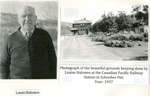 Photographs of Louis Halonen and Grounds of Schrieber C.P.R Station.