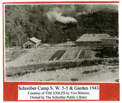 Japanese-Canadian Internment Camp at Schreiber, Ontario