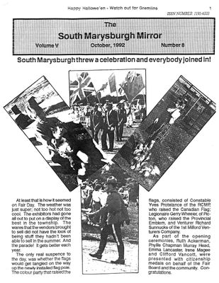 South Marysburgh Mirror (Milford, On), 1 Oct 1992