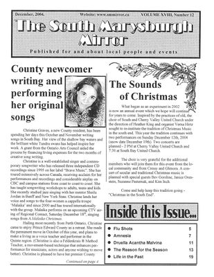 South Marysburgh Mirror (Milford, On), 1 Dec 2004