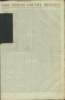 County of Perth Herald (Stratford), 22 Jul 1863