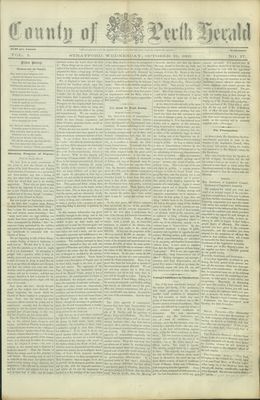 County of Perth Herald (Stratford), 21 Oct 1863