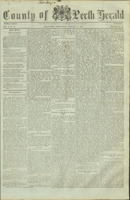 County of Perth Herald (Stratford), 13 Jan 1864