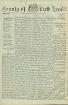 County of Perth Herald (Stratford), 2 Mar 1864