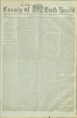 County of Perth Herald (Stratford), 23 Mar 1864