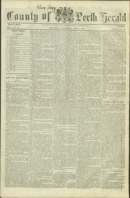 County of Perth Herald (Stratford), 6 Apr 1864