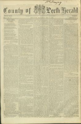 County of Perth Herald (Stratford), 27 Apr 1864