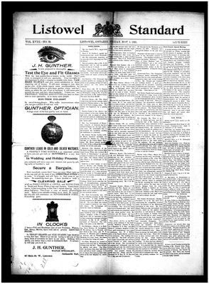 Listowel Standard, 1 Nov 1895