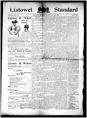 Listowel Standard, 30 Oct 1896