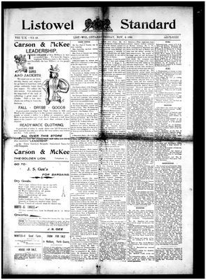 Listowel Standard, 6 Nov 1896