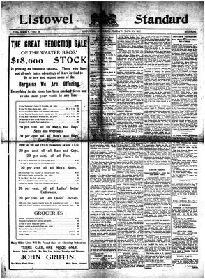 Listowel Standard, 17 Nov 1911