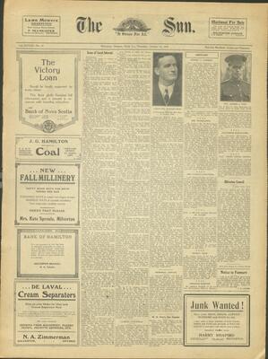 Milverton Sun, 31 Oct 1918