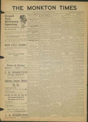 Monkton Times, 27 Sep 1907