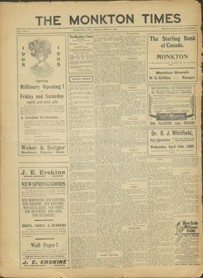 Monkton Times, 3 Apr 1908